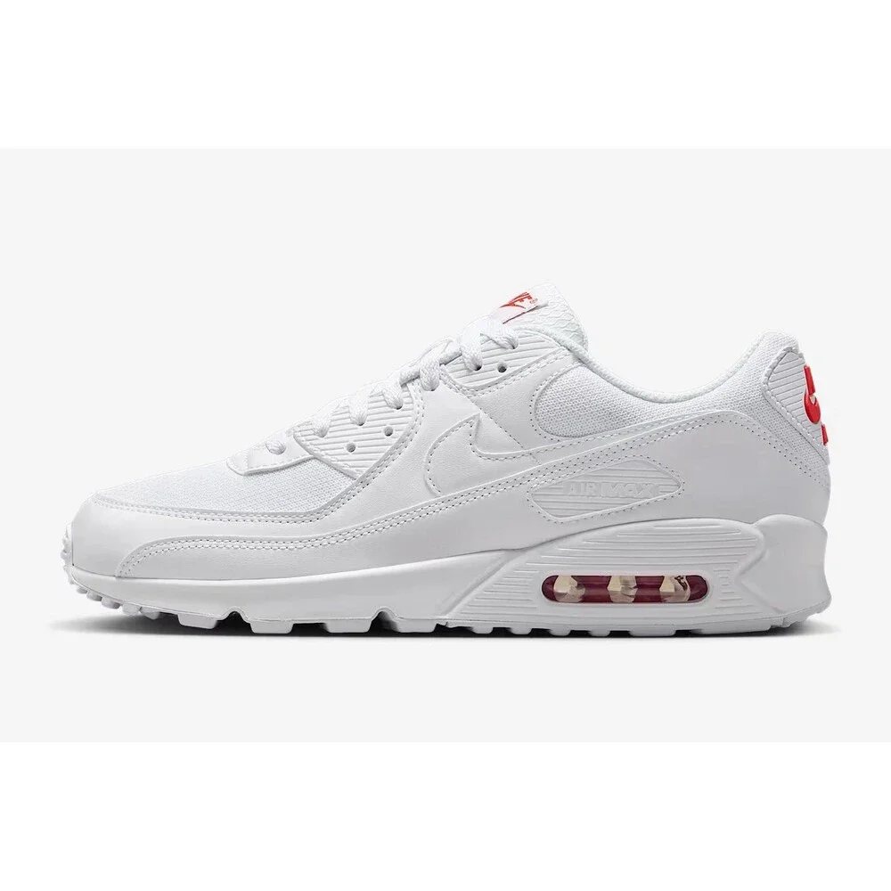 Nike Air Max 90 White Light Crimson Men’s Sz 13 DM0029-118 - Picture 2 of 13